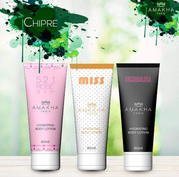 KIT 3 HIDRATANTES CORPORAL AMAKHA PARIS