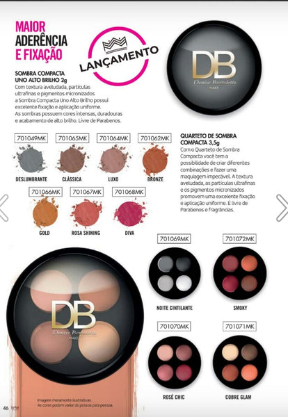 Quarteto De Sombra Compacta 3,5g