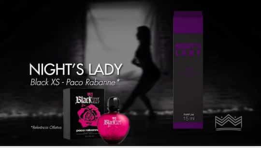 Perfume Night's Lady Fem -  15ml (black Xs)