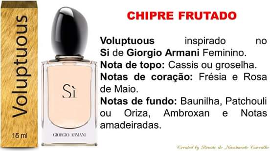 Perfume Voluptuous Fem -  15ml (sì De Giorgio Armani)