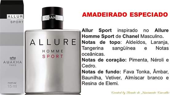 Perfume Allur Sport Masc - 15ml (allure Sport Chanel)