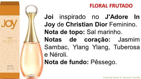 Perfume Joy Fem - Perfume 15ml (j'adore In Joy Da Dior)